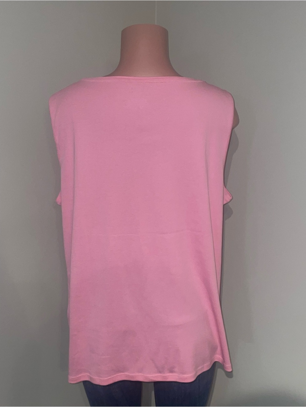 Talbots Pink Sleeveless Scoop Neck Top. Pink. 2X - Picture 2 of 4